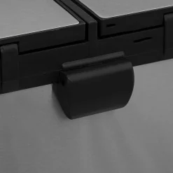 5five Poubelle de tri sélectif à pédales métal 2x30L, Inox