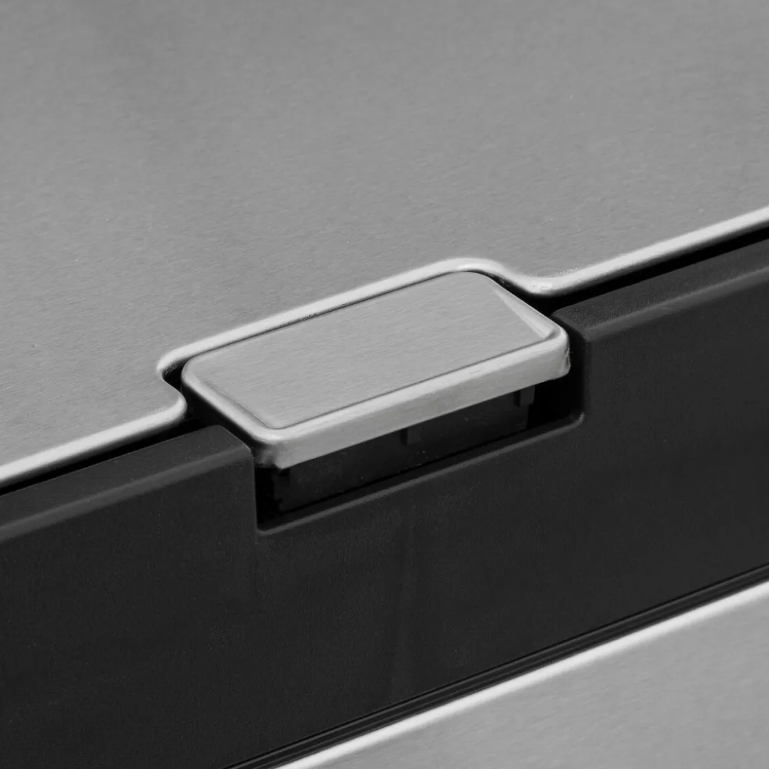 5five Poubelle de tri sélectif en métal 20+14L, Inox