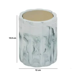 5five Poubelle, Manuel, 1,5 l, Blanc