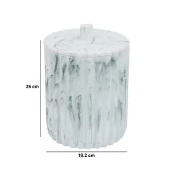 5five Poubelle, Manuel, 5 l, Blanc