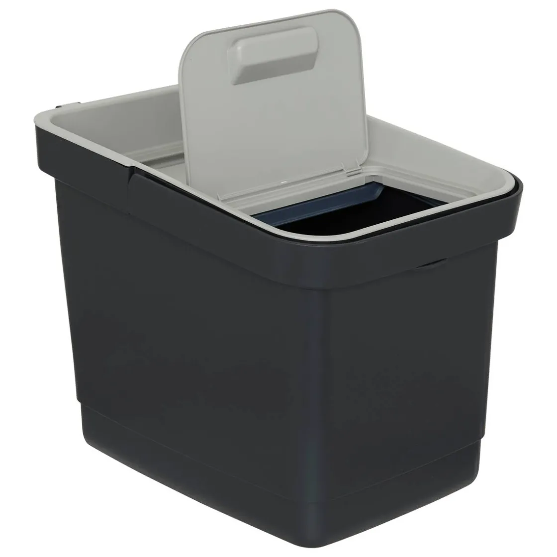 5five Poubelle, Manuel, 20,5 l, Noir