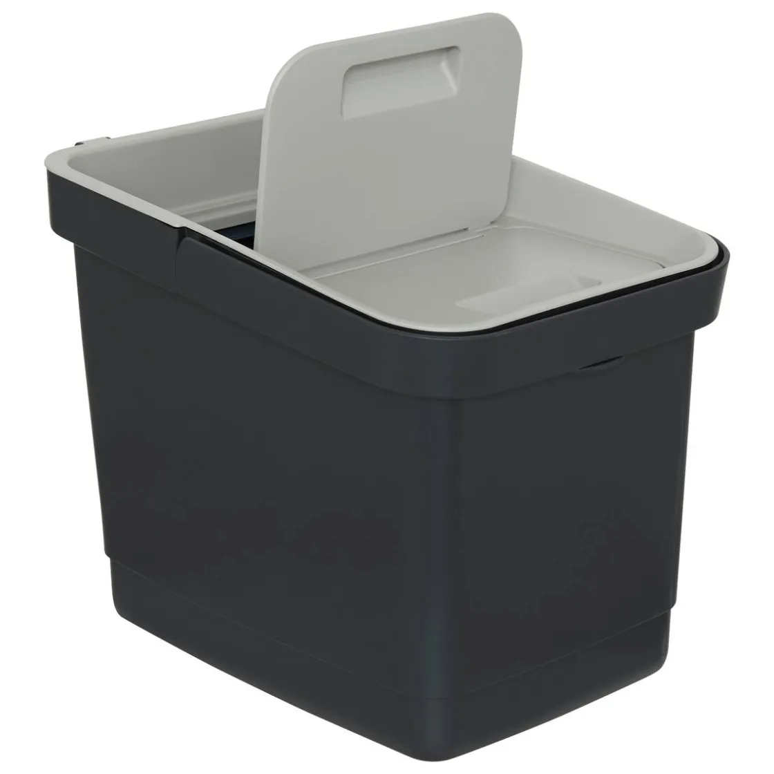 5five Poubelle, Manuel, 20,5 l, Noir