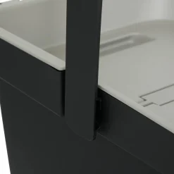 5five Poubelle, Manuel, 20,5 l, Noir