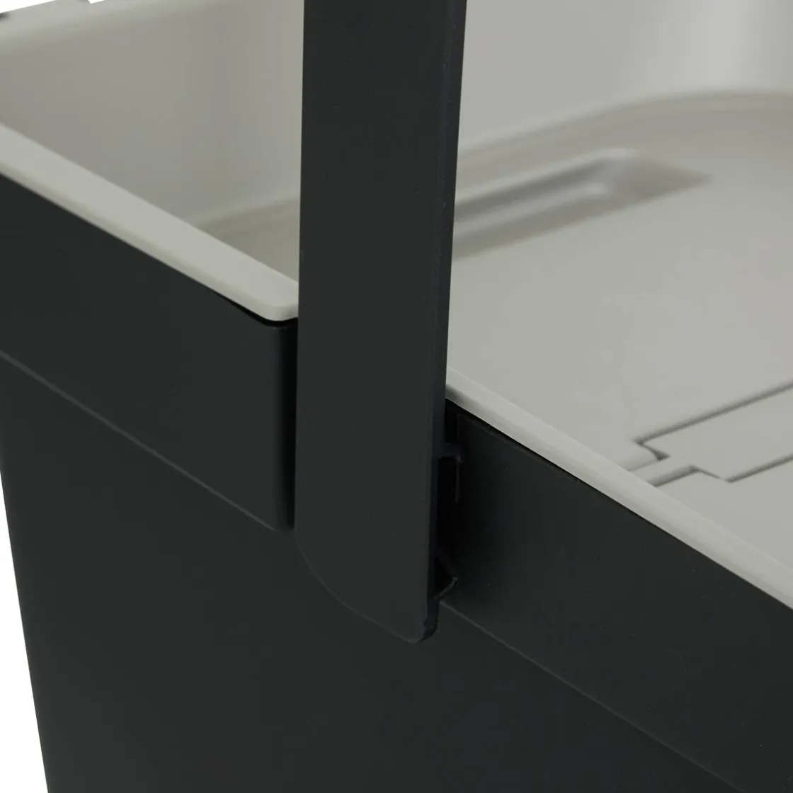 5five Poubelle, Manuel, 20,5 l, Noir