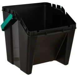 5five Poubelle, Manuel, 30 l, Noir