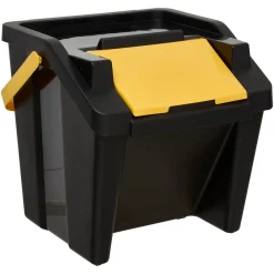 5five Poubelle, Manuel, 30 l, Noir