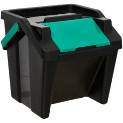 5five Poubelle, Manuel, 30 l, Noir