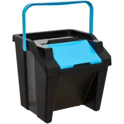 5five Poubelle, Manuel, 30 l, Noir