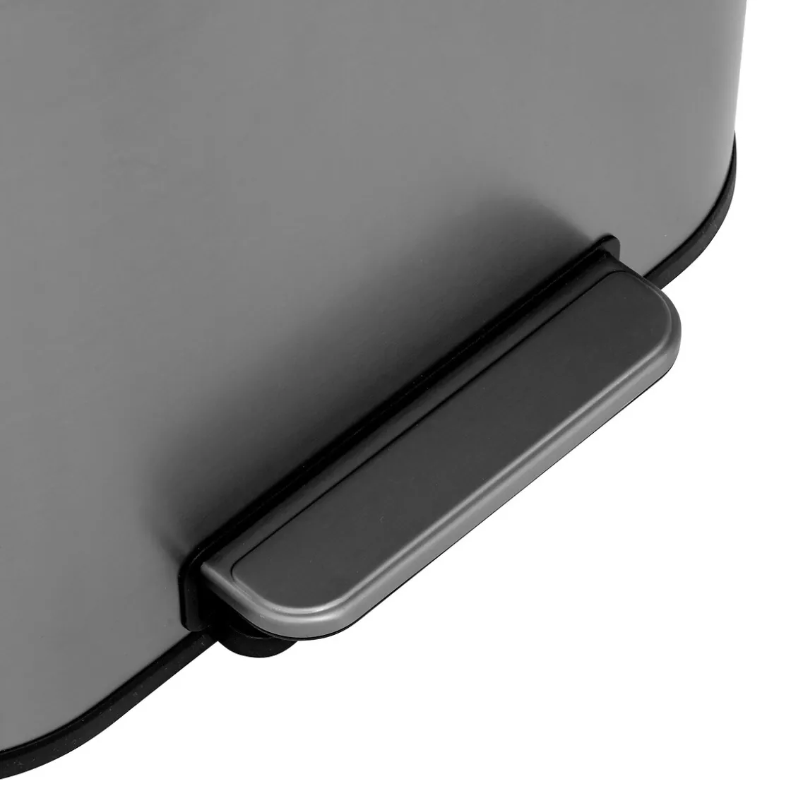 5five Poubelle métal 50L, Inox finition mat