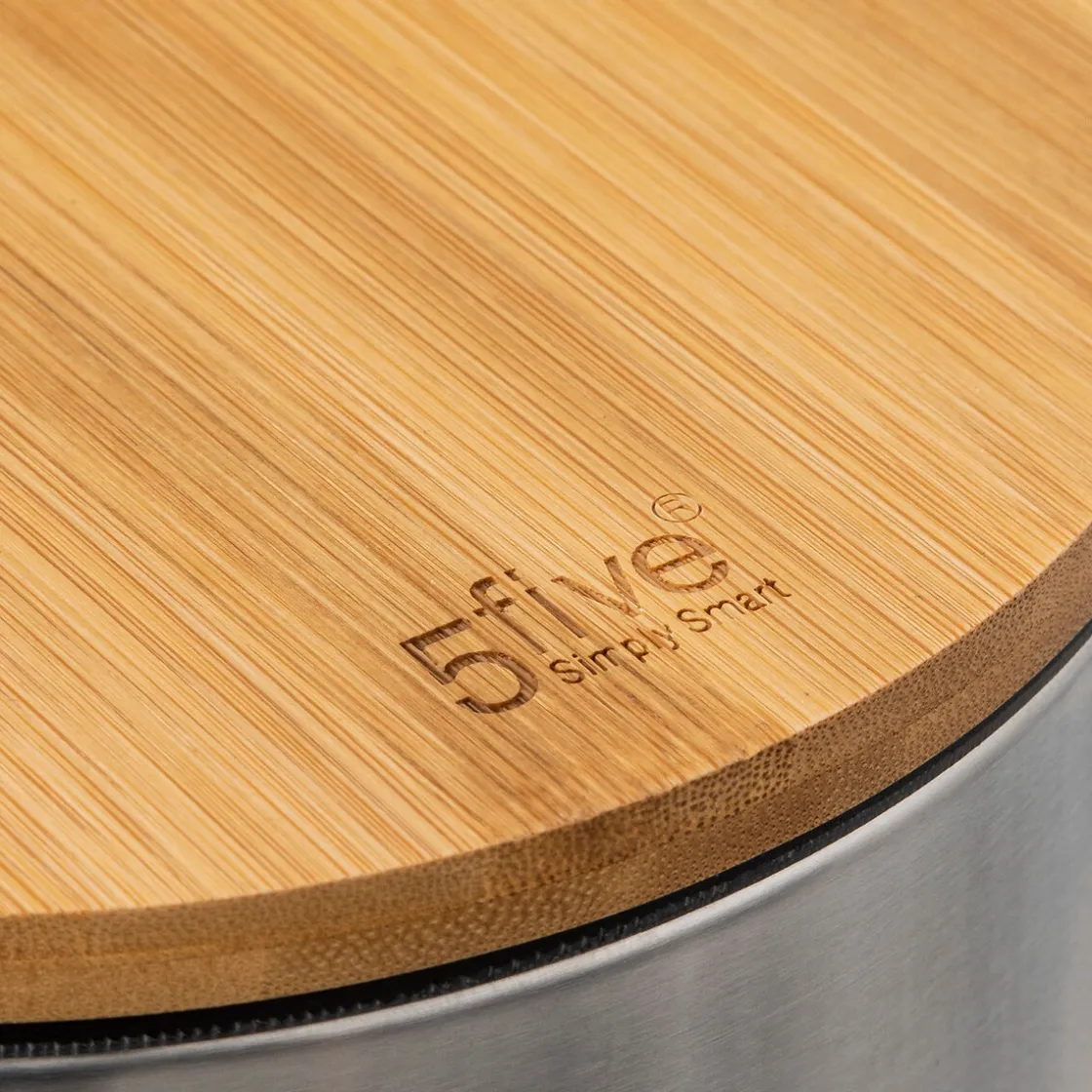 5five Poubelle métal Soft Close 3L, Métal