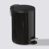 5five Poubelle métal Soft Close 3L, Noir