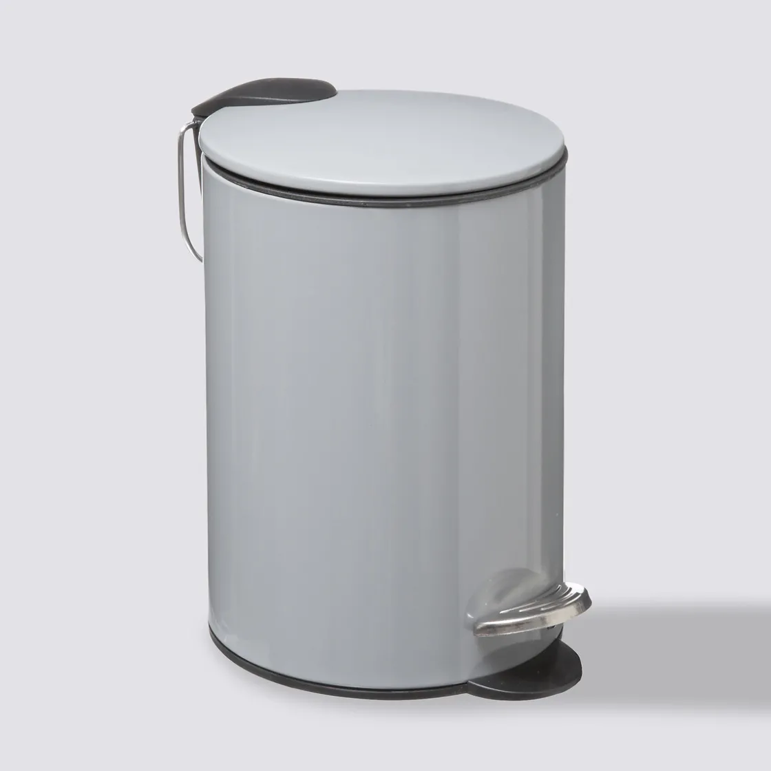 5five Poubelle métal Soft Close 3L, Gris