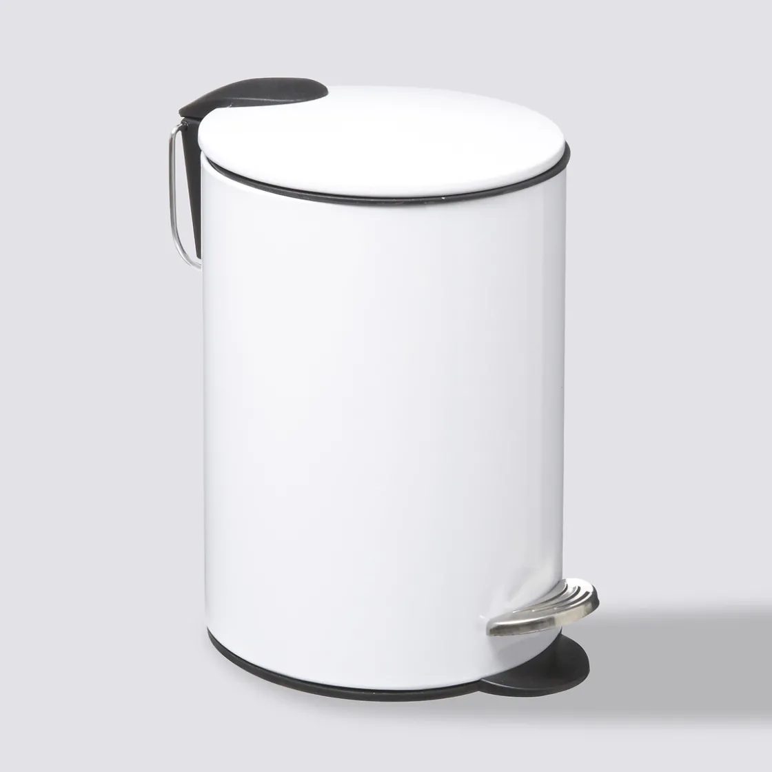 5five Poubelle métal Soft Close 3L, Blanc