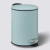 5five Poubelle métal Soft Close 3L, Bleu artic