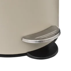 5five Poubelle métal Soft Close 3L, Beige naturel