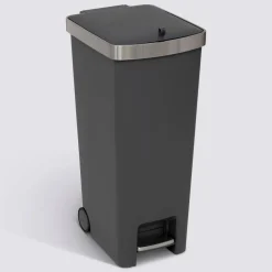 5five Poubelle, Pédale, 45 l, Gris