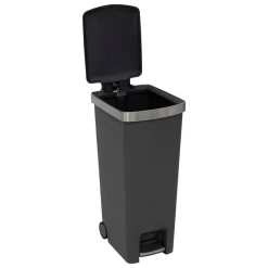 5five Poubelle, Pédale, 45 l, Gris