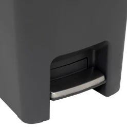 5five Poubelle, Pédale, 45 l, Gris
