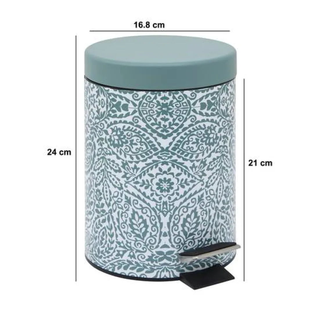 5five Poubelle, Pédale, 3 l, Vert