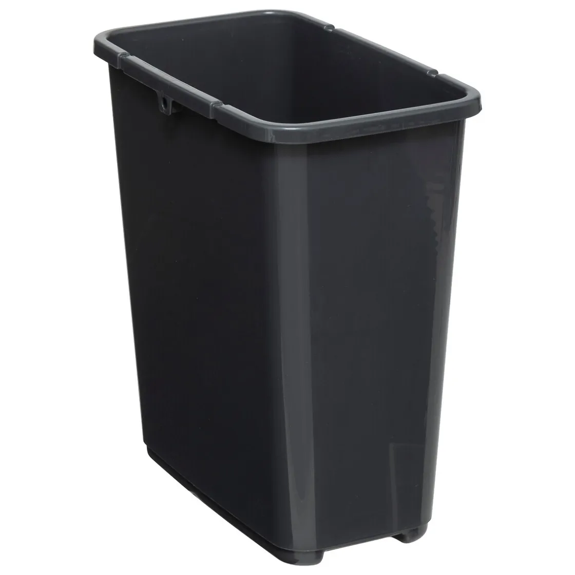 5five Poubelle plastique 2 ouvertures 10L, Gris