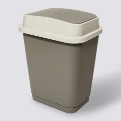 5five Poubelle plastique 25L, Taupe
