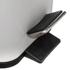 5five Poubelle rect soft close inox 5l, Blanc