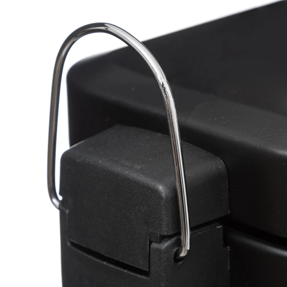 5five Poubelle rect soft close inox 5l, Noir