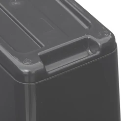 5five Poubelle rectangulaire à 2 ouvertures plastique 45L, Gris