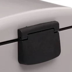 5five Poubelle rectangulaire à pédale métal 30L, Taupe