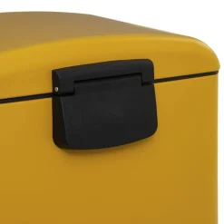 5five Poubelle rectangulaire à pédale métal 30L, Jaune