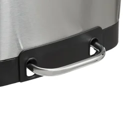 5five Poubelle rectangulaire à pédale métal 6L, Inox