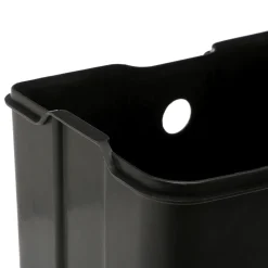 5five Poubelle rectangulaire à pédale métal 6L, Inox