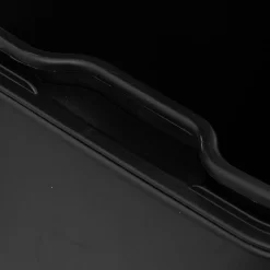 5five Poubelle rectangulaire à pédale métal 50L, Noir