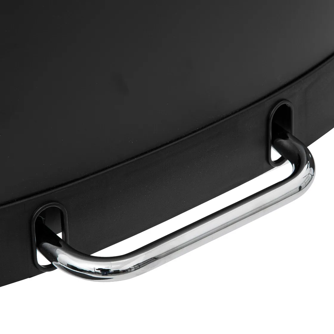 5five Poubelle rectangulaire à pédale métal 50L, Noir