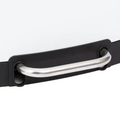 5five Poubelle rectangulaire à pédale métal 30L, Blanc