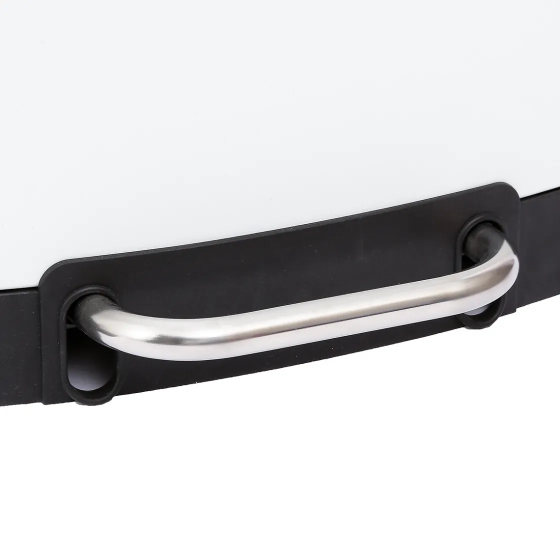 5five Poubelle rectangulaire à pédale métal 30L, Blanc