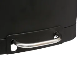 5five Poubelle rectangulaire à pédale métal 6L, Noir