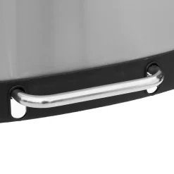 5five Poubelle rectangulaire à pédale métal 50L, Inox