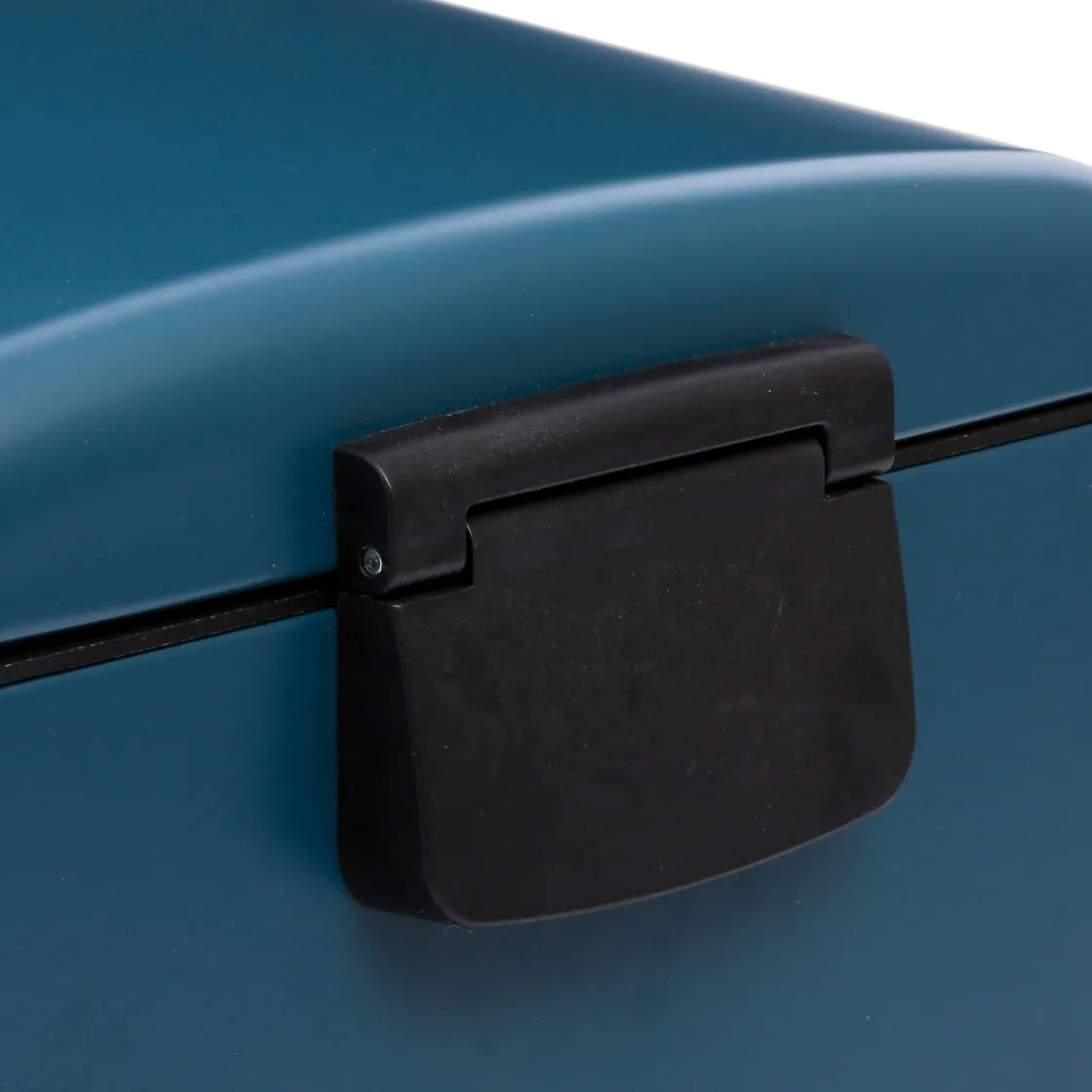 5five Poubelle rectangulaire à pédale métal 30L, Bleu marine