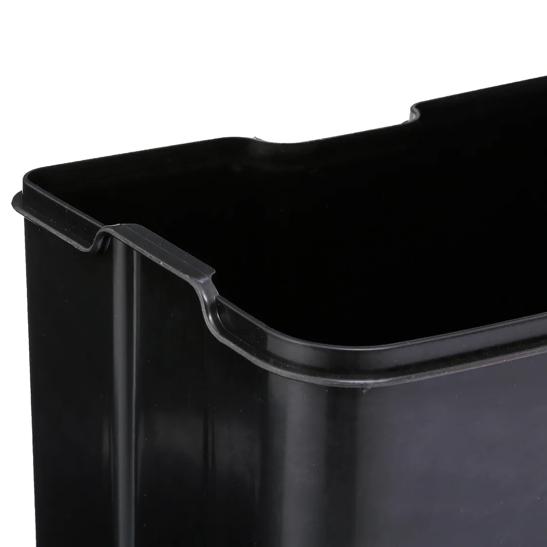 5five Poubelle rectangulaire à pédale métal 30L, Bleu marine