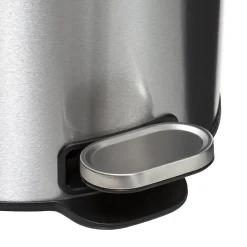 5five Poubelle ronde à pédale métal 30L, Inox