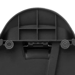 5five Poubelle ronde avec couvercle bambou 30L, Noir