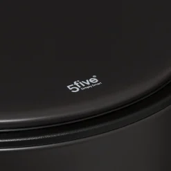 5five Poubelle ronde en métal 30L, Gris charbon