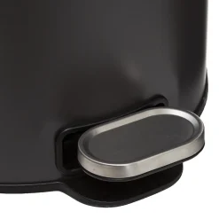 5five Poubelle ronde en métal 30L, Gris charbon