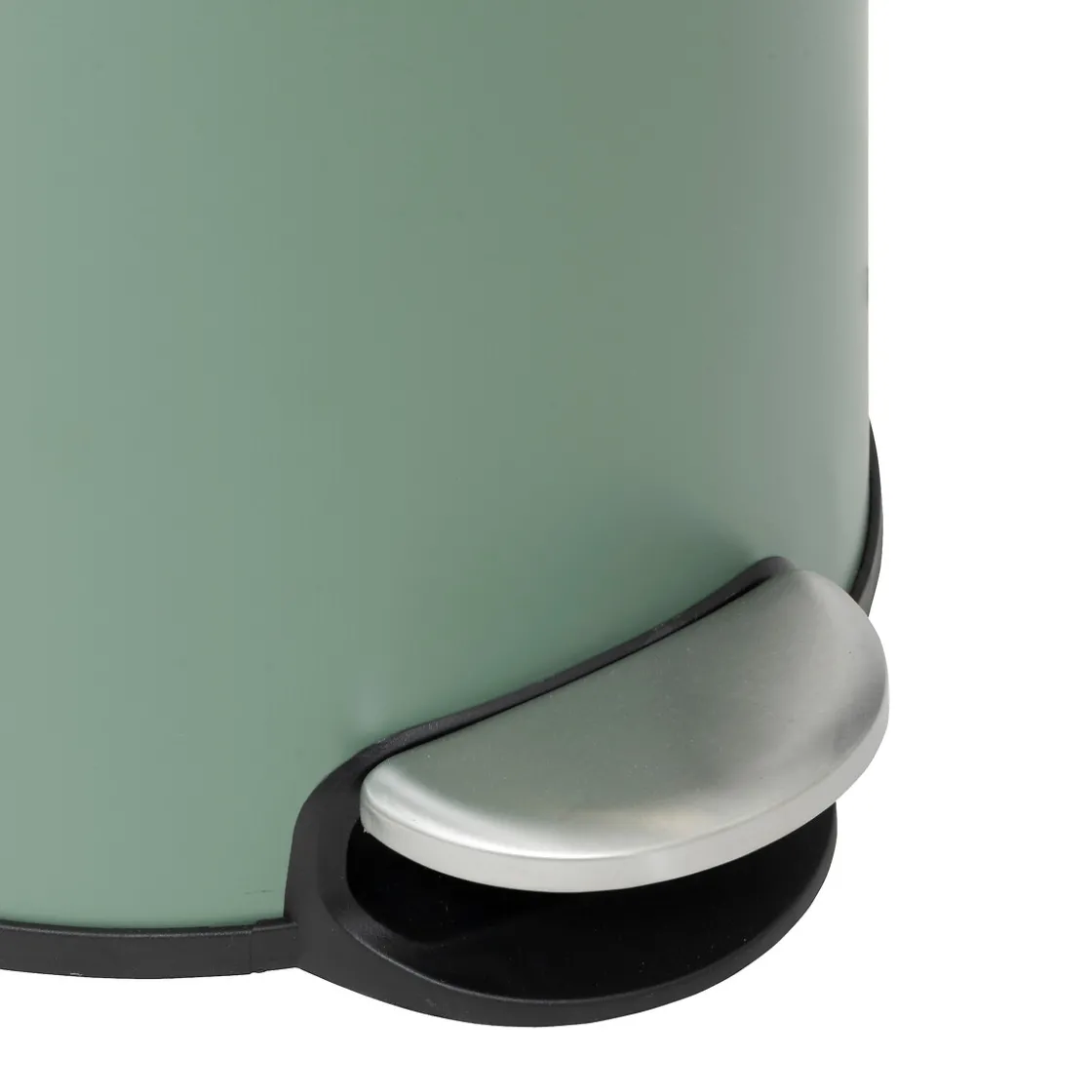 5five Poubelle ronde Soft Close couvercle bambou 30L, Vert