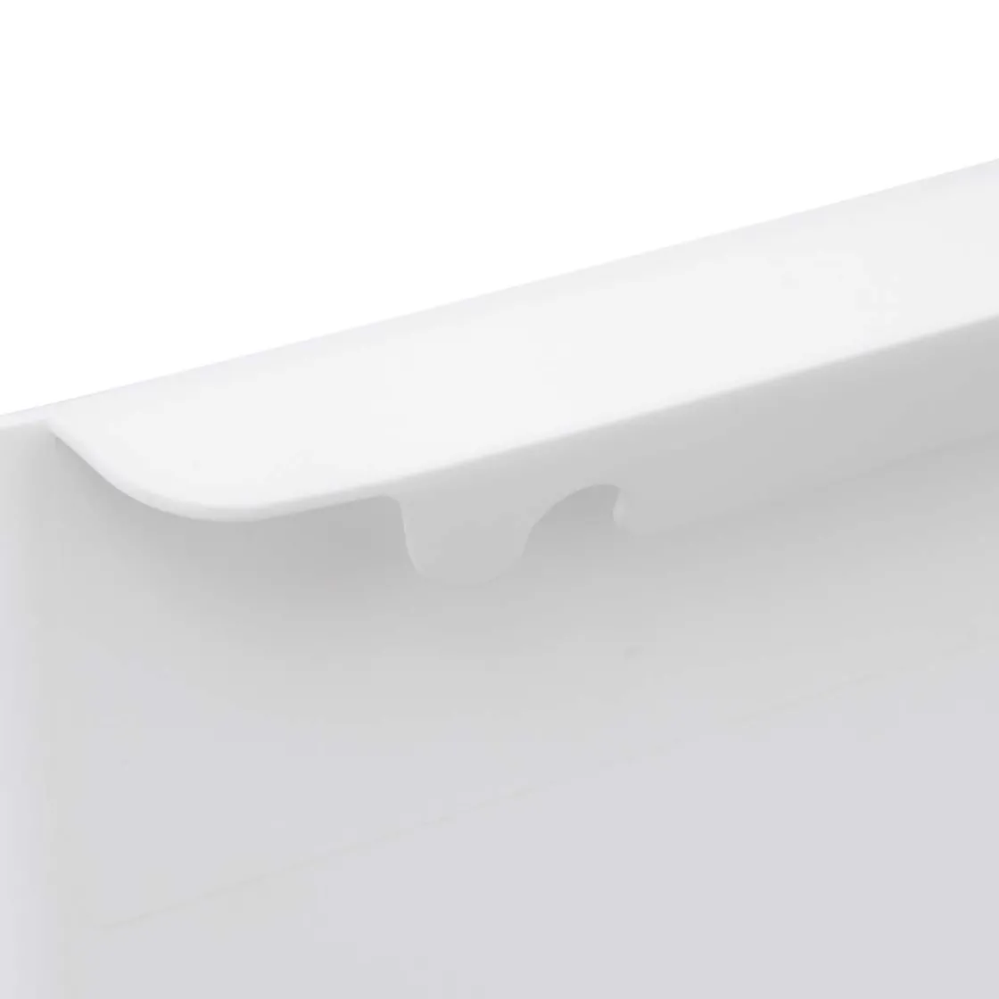 5five Poubelle rétractable de porte 8L, Noir & Blanc