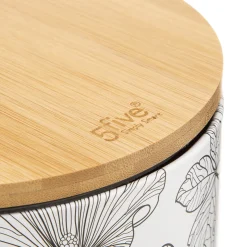 5five Poubelle Soft close 3L, Noir et Blanc