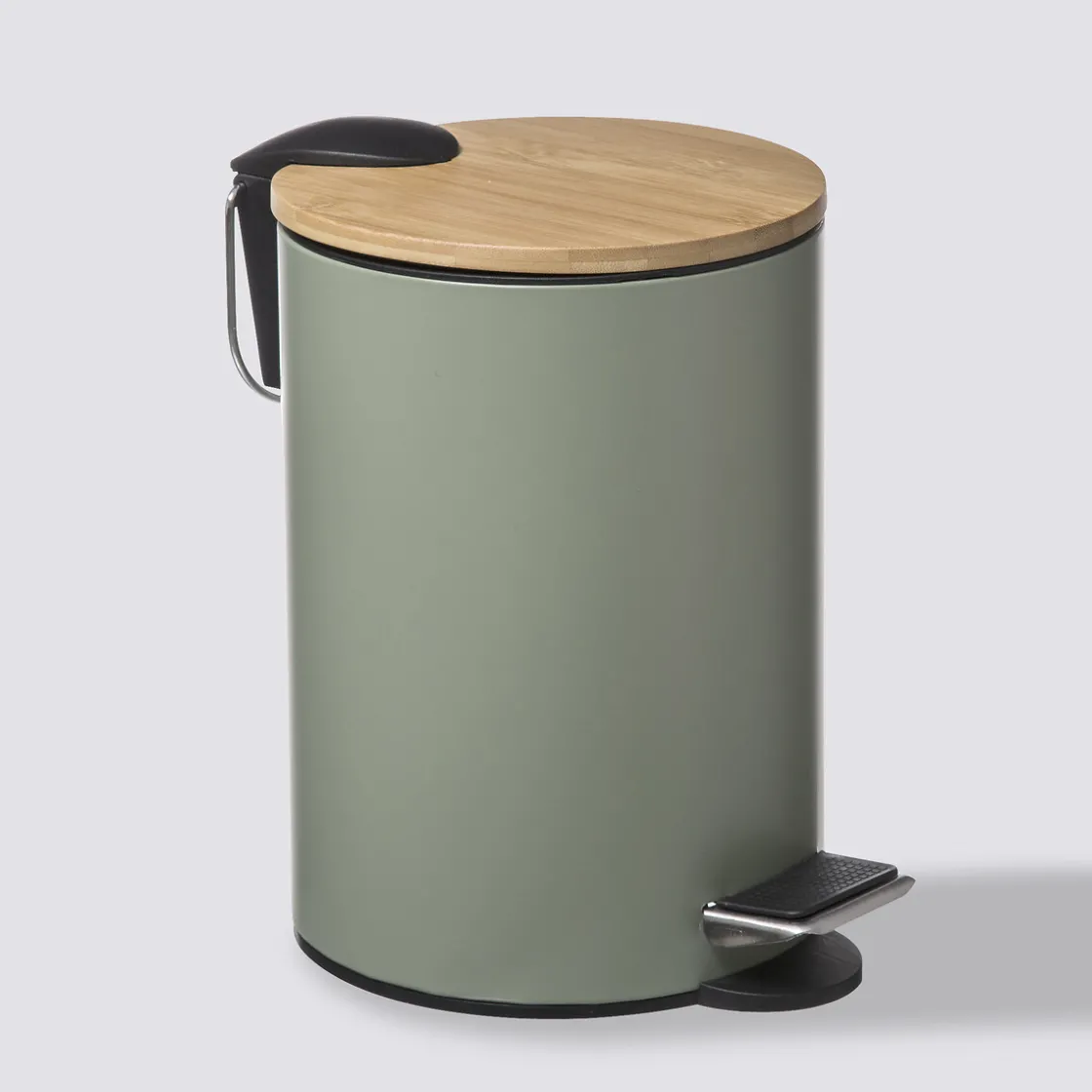 5five Poubelle Soft close 3L, Vert Kaki