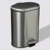 5five Poubelle Soft close métal 6L, Inox