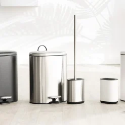 5five Poubelle Soft close métal 6L, Inox